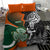 New Zealand and Ireland Rugby Bedding Set Silver Fern With Shamrock 2023 World Cup LT01 - Polynesian Pride