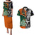 New Zealand and Ireland Rugby Couples Matching Puletasi Dress and Hawaiian Shirt Silver Fern With Shamrock 2023 World Cup LT01 Art - Polynesian Pride