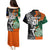 New Zealand and Ireland Rugby Couples Matching Puletasi Dress and Hawaiian Shirt Silver Fern With Shamrock 2023 World Cup LT01 - Polynesian Pride