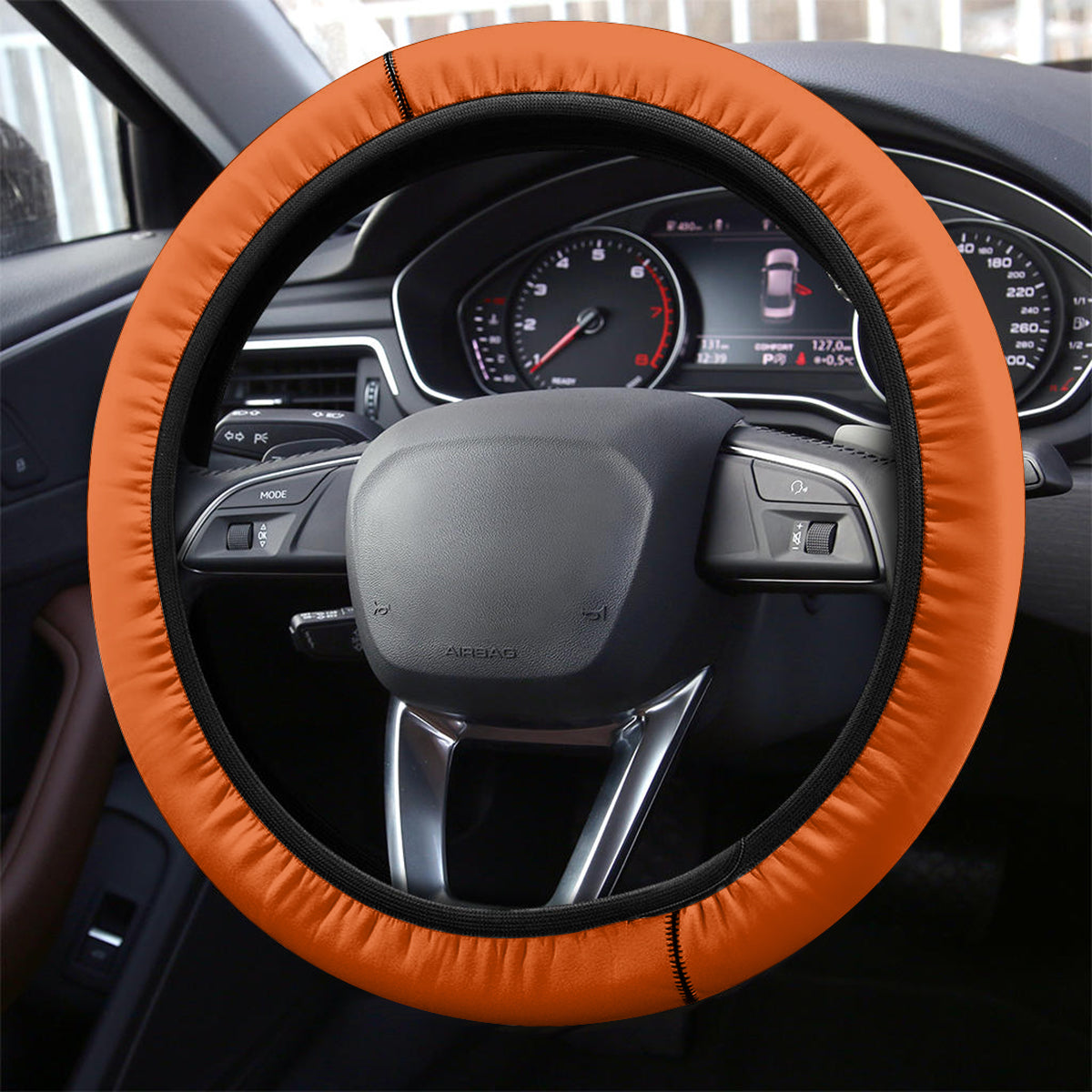 New Zealand and Ireland Rugby Steering Wheel Cover Silver Fern With Shamrock 2023 World Cup LT01 - Polynesian Pride
