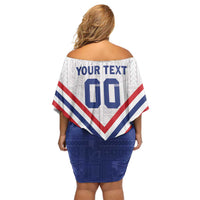 Custom Toa Samoa Rugby Family Matching Off Shoulder Short Dress and Hawaiian Shirt 1992-1993 Special Edition - Polynesian Pride