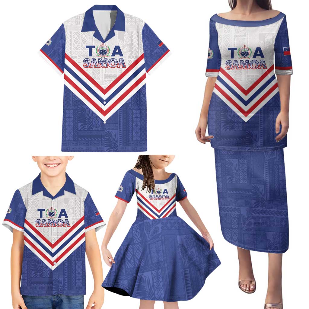 Custom Toa Samoa Rugby Family Matching Puletasi and Hawaiian Shirt 1992-1993 Special Edition - Polynesian Pride