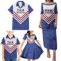 Custom Toa Samoa Rugby Family Matching Puletasi and Hawaiian Shirt 1992-1993 Special Edition - Polynesian Pride