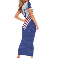 Custom Toa Samoa Rugby Family Matching Short Sleeve Bodycon Dress and Hawaiian Shirt 1992-1993 Special Edition - Polynesian Pride