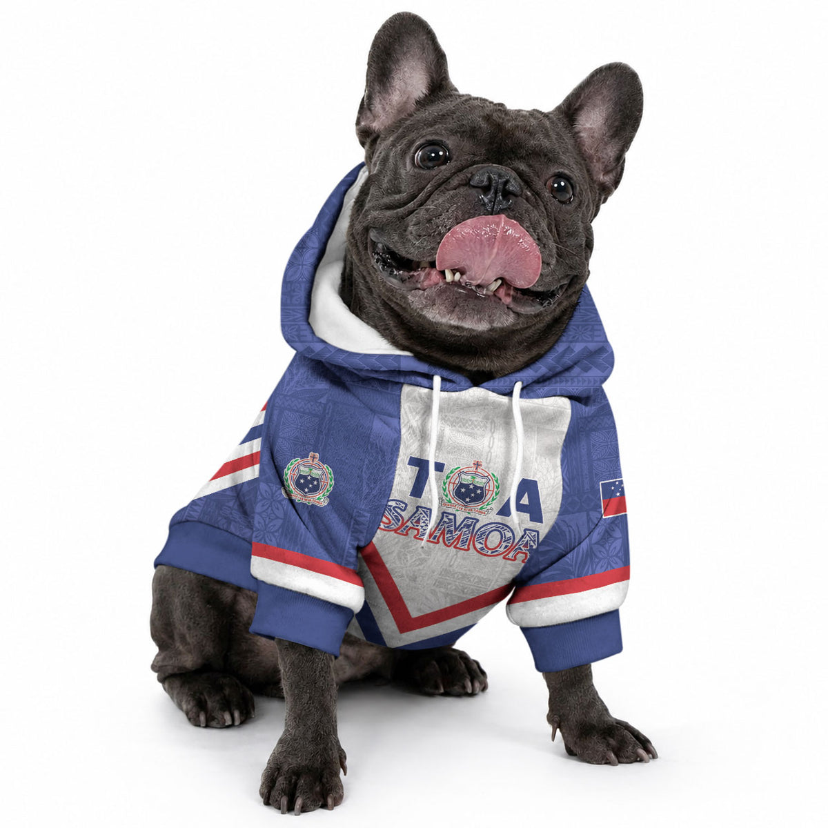 Custom Toa Samoa Rugby Pet Hoodie 1992-1993 Special Edition LT01 - Polynesian Pride