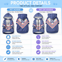 Custom Toa Samoa Rugby Pet Hoodie 1992-1993 Special Edition LT01 - Polynesian Pride