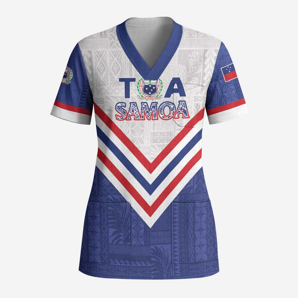 Custom Toa Samoa Rugby Scrub Top 1992-1993 Special Edition - Polynesian Pride