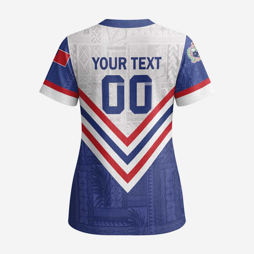 Custom Toa Samoa Rugby Scrub Top 1992-1993 Special Edition - Polynesian Pride