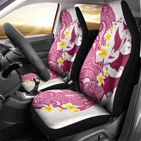 Maori Manta Ray Plumeria Royal Pink Car Seat Cover LT01 - Polynesian Pride