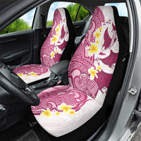 Maori Manta Ray Plumeria Royal Pink Car Seat Cover LT01 - Polynesian Pride