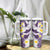 Maori Manta Ray Plumeria Deep Purple Tumbler With Handle