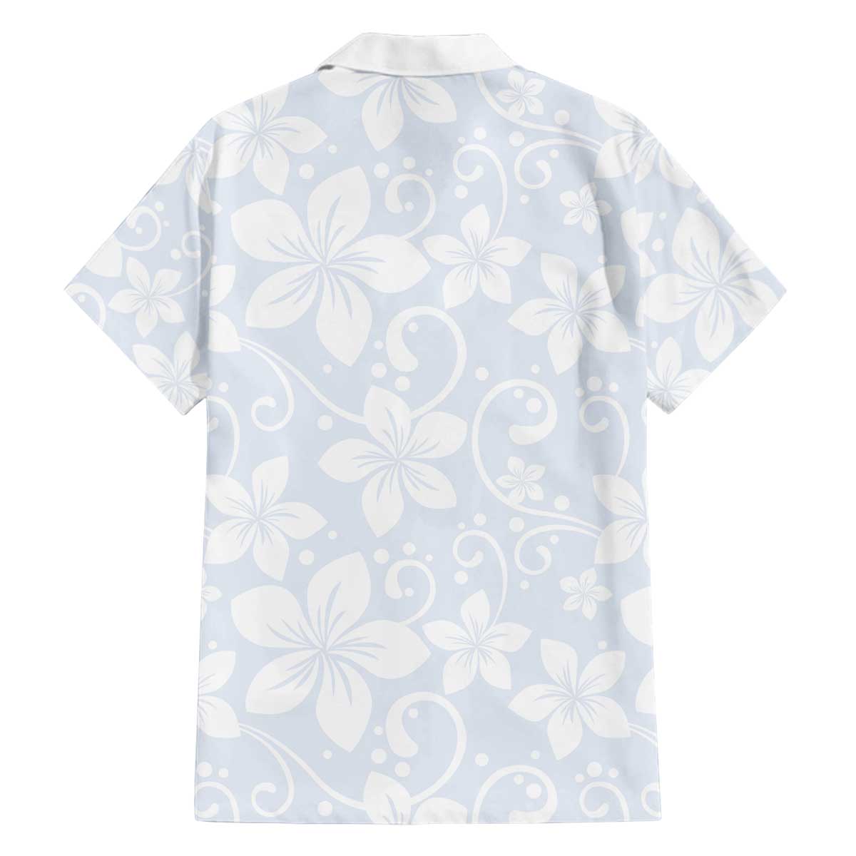 Plumeria Floral White Sunday Family Matching Off The Shoulder Long Sleeve Dress and Hawaiian Shirt LT01 - Polynesian Pride