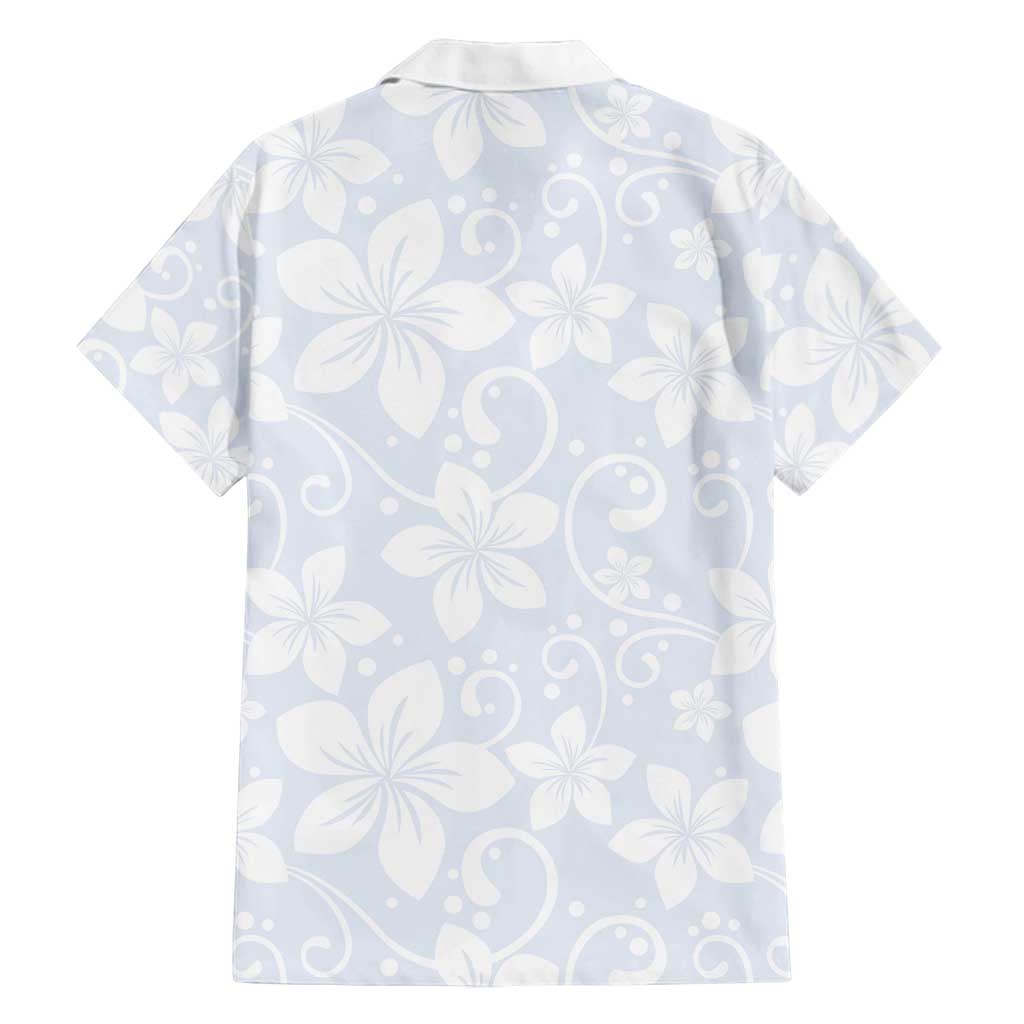 Plumeria Floral White Sunday Family Matching Off Shoulder Maxi Dress and Hawaiian Shirt LT01 - Polynesian Pride