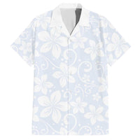 Plumeria Floral White Sunday Family Matching Short Sleeve Bodycon Dress and Hawaiian Shirt LT01 Dad's Shirt - Short Sleeve White - Polynesian Pride
