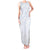 Plumeria Floral White Sunday Tank Maxi Dress