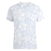 Plumeria Floral White Sunday Women V-Neck T-Shirt