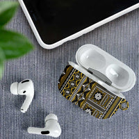 Fiji Masi Tapa Pattern Yellow AirPods Case - Polynesian Pride