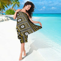 Fiji Masi Tapa Pattern Yellow Sarong - Polynesian Pride