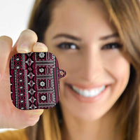 Fiji Masi Tapa Pattern Pink AirPods Case - Polynesian Pride