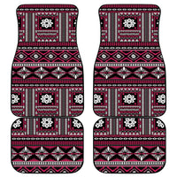 Fiji Masi Tapa Pattern Pink Car Mats - Polynesian Pride