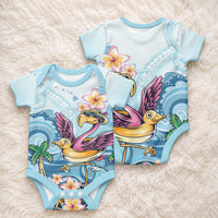 Hawaii Flamingo Baby Onesie Plumeria Tropical Beach LT01 - Polynesian Pride
