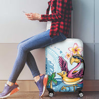 Hawaii Flamingo Luggage Cover Plumeria Tropical Beach LT01 - Polynesian Pride