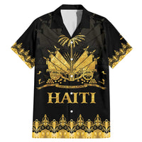 Haiti Neg Marron Gold Family Matching Mermaid Dress and Hawaiian Shirt Lespwa pa anyen san aksyon LT01 Dad's Shirt - Short Sleeve Gold - Polynesian Pride