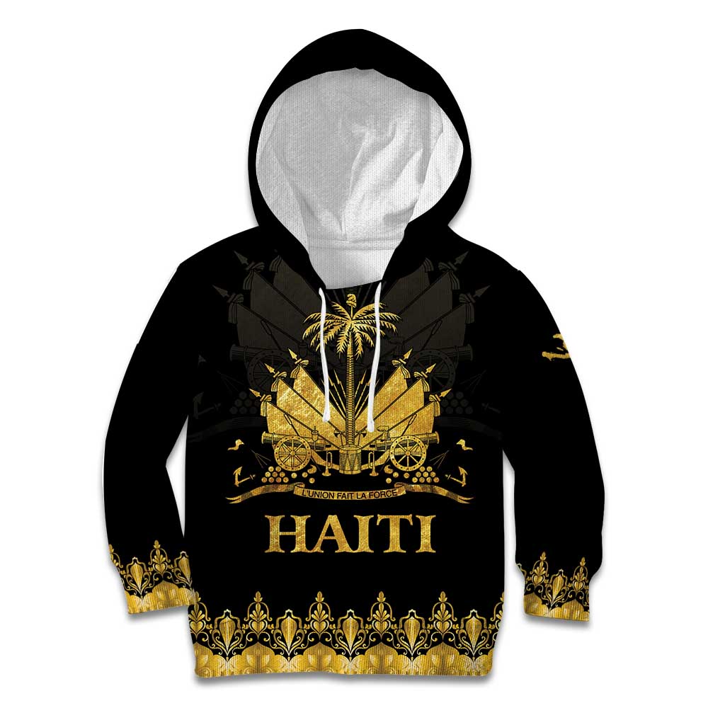 Haiti Neg Marron Gold Kid Hoodie Lespwa pa anyen san aksyon LT01 Hoodie Gold - Polynesian Pride
