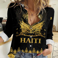 Haiti Neg Marron Gold Women Casual Shirt Lespwa pa anyen san aksyon LT01 Female Gold - Polynesian Pride