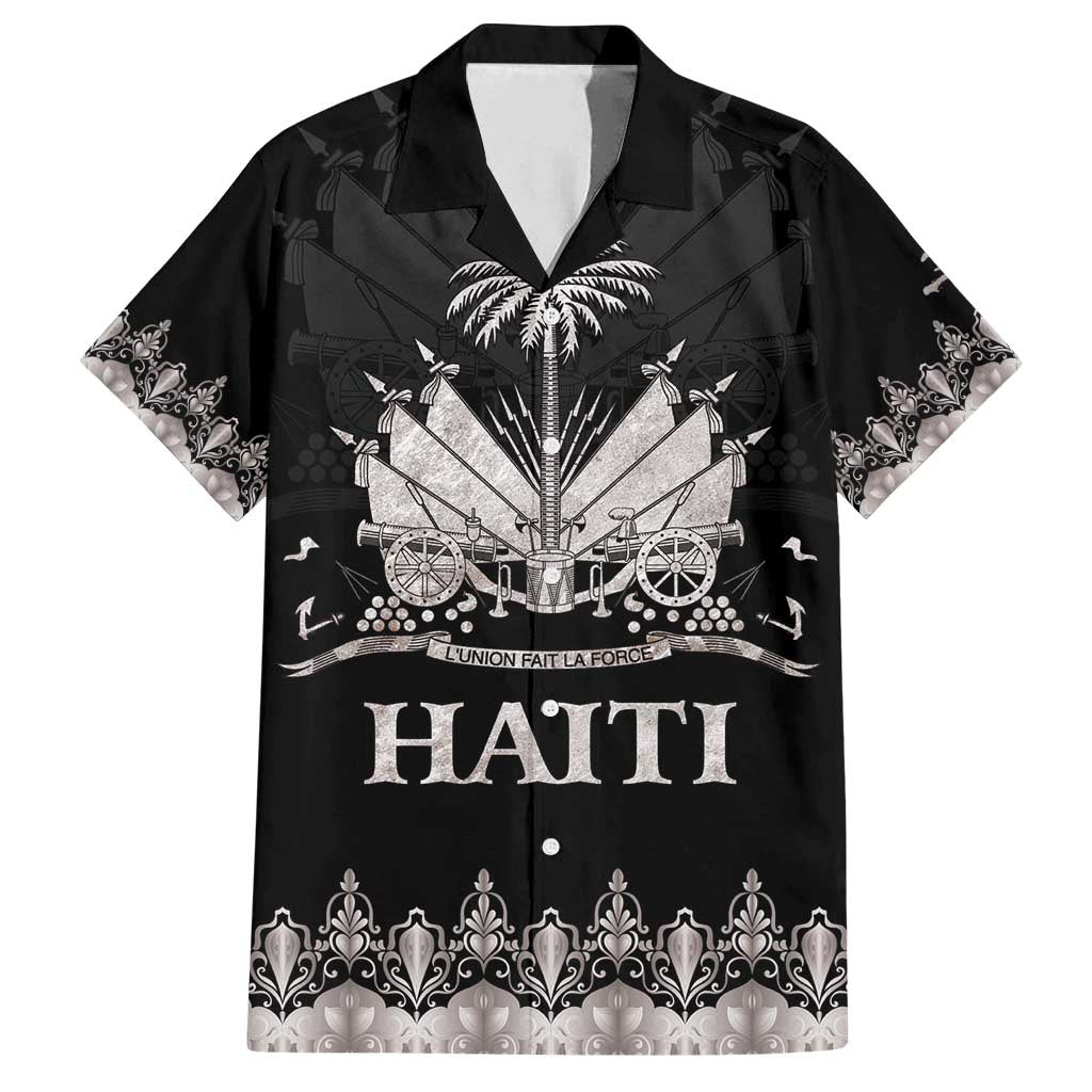 Haiti Neg Marron Silver Family Matching Long Sleeve Bodycon Dress and Hawaiian Shirt Hope is Nothing Without Action LT01 Dad's Shirt - Short Sleeve Silver - Polynesian Pride