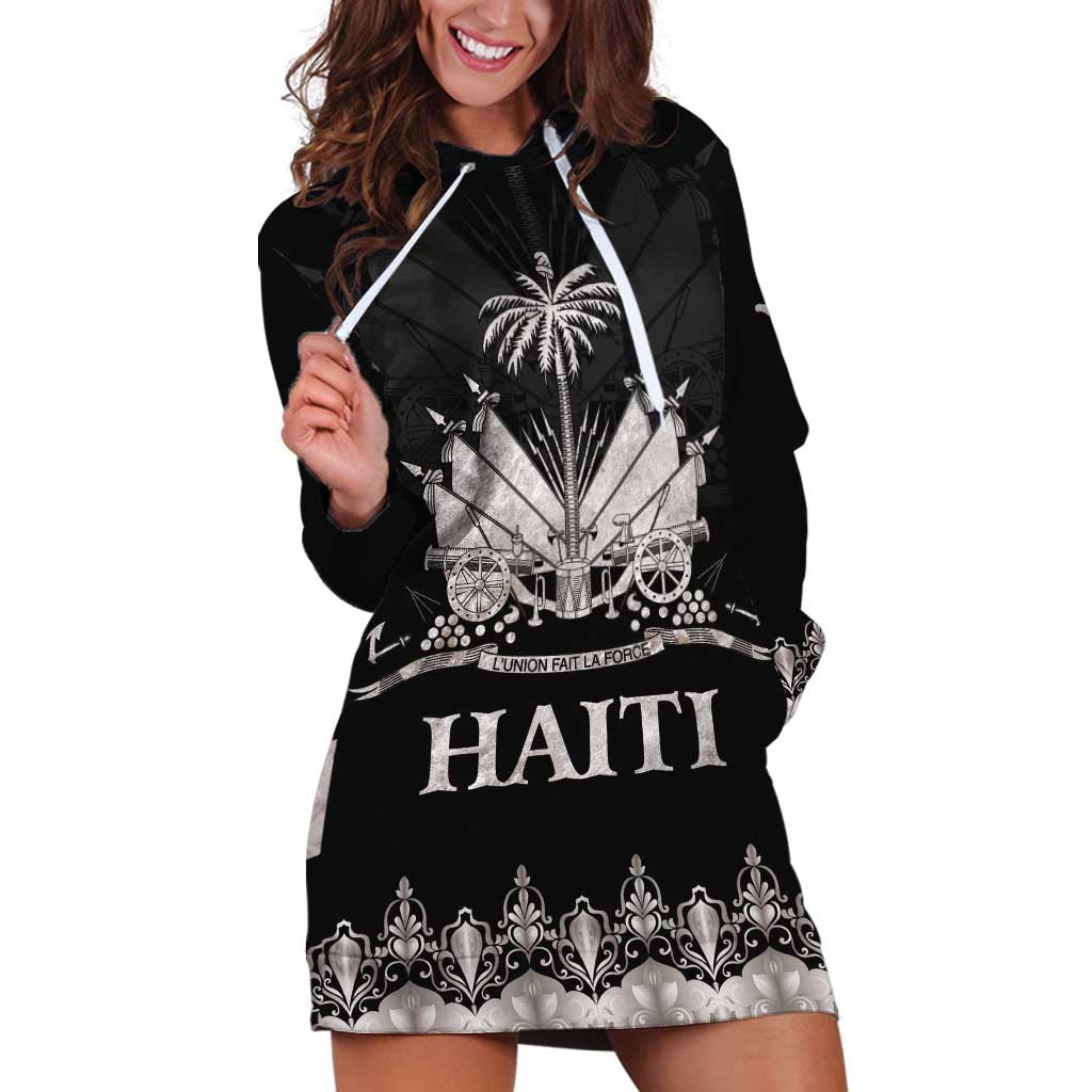 Haiti Neg Marron Silver Hoodie Dress Hope is Nothing Without Action LT01 Silver - Polynesian Pride