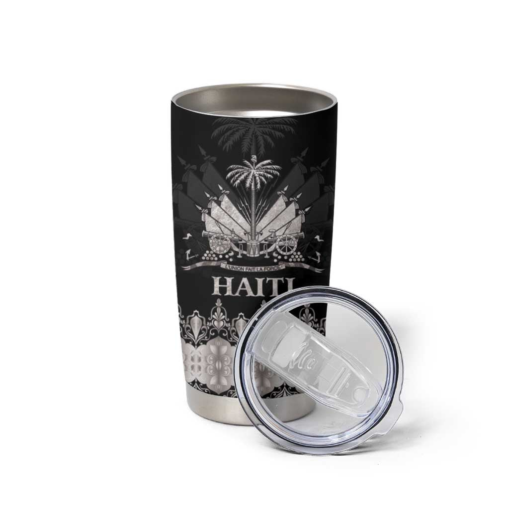 Haiti Neg Marron Silver Tumbler Cup Hope is Nothing Without Action
