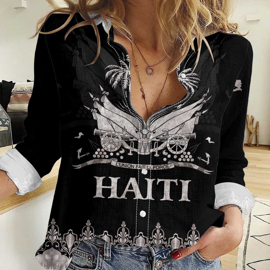 Haiti Neg Marron Silver Women Casual Shirt Hope is Nothing Without Action LT01 Female Silver - Polynesian Pride