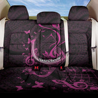 Survivor Melody Pink Back Car Seat Cover Breast Cancer Polynesian Pattern LT01 One Size Pink - Polynesian Pride