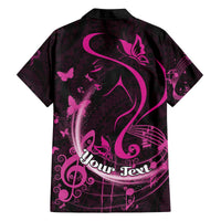 Personalised Survivor Melody Pink Family Matching Off The Shoulder Long Sleeve Dress and Hawaiian Shirt Breast Cancer Polynesian Pattern LT01 - Polynesian Pride