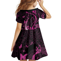 Personalised Survivor Melody Pink Family Matching Short Sleeve Bodycon Dress and Hawaiian Shirt Breast Cancer Polynesian Pattern LT01 - Polynesian Pride