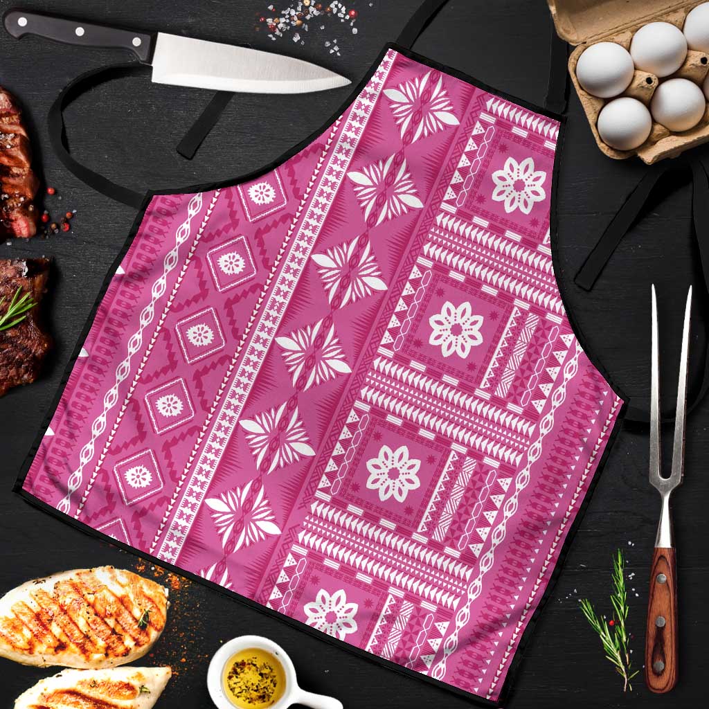 Fiji Masi All Pink Apron Tapa Pattern LT01 Pink - Polynesian Pride