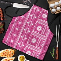 Fiji Masi All Pink Apron Tapa Pattern LT01 Pink - Polynesian Pride