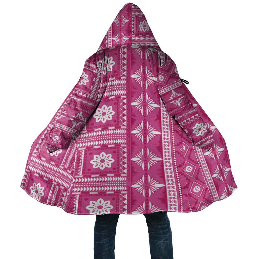 Fiji Masi All Pink Cloak Tapa Pattern - Polynesian Pride