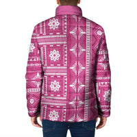 Fiji Masi All Pink Padded Jacket Tapa Pattern LT01 - Polynesian Pride