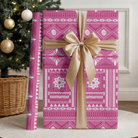 Fiji Masi All Pink Wrapping Paper Tapa Pattern - Polynesian Pride