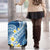Plumeria Polynesian Blue Glitter Pattern Luggage Cover