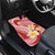Plumeria Polynesian Coral Glitter Pattern Car Mats