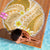 Plumeria Polynesian Gold Glitter Pattern Beach Blanket