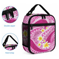Plumeria Polynesian Pink Glitter Pattern Lunch Bag LT01 - Polynesian Pride