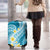 Plumeria Polynesian Sky Blue Glitter Pattern Luggage Cover