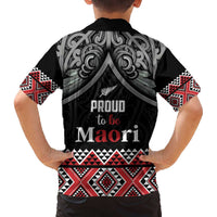 Aotearoa Toitu Te Tiriti Waitangi Family Matching Off The Shoulder Long Sleeve Dress and Hawaiian Shirt Proud To Be Maori LT01 - Polynesian Pride