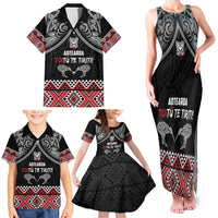 Aotearoa Toitu Te Tiriti Waitangi Family Matching Tank Maxi Dress and Hawaiian Shirt Proud To Be Maori LT01 - Polynesian Pride