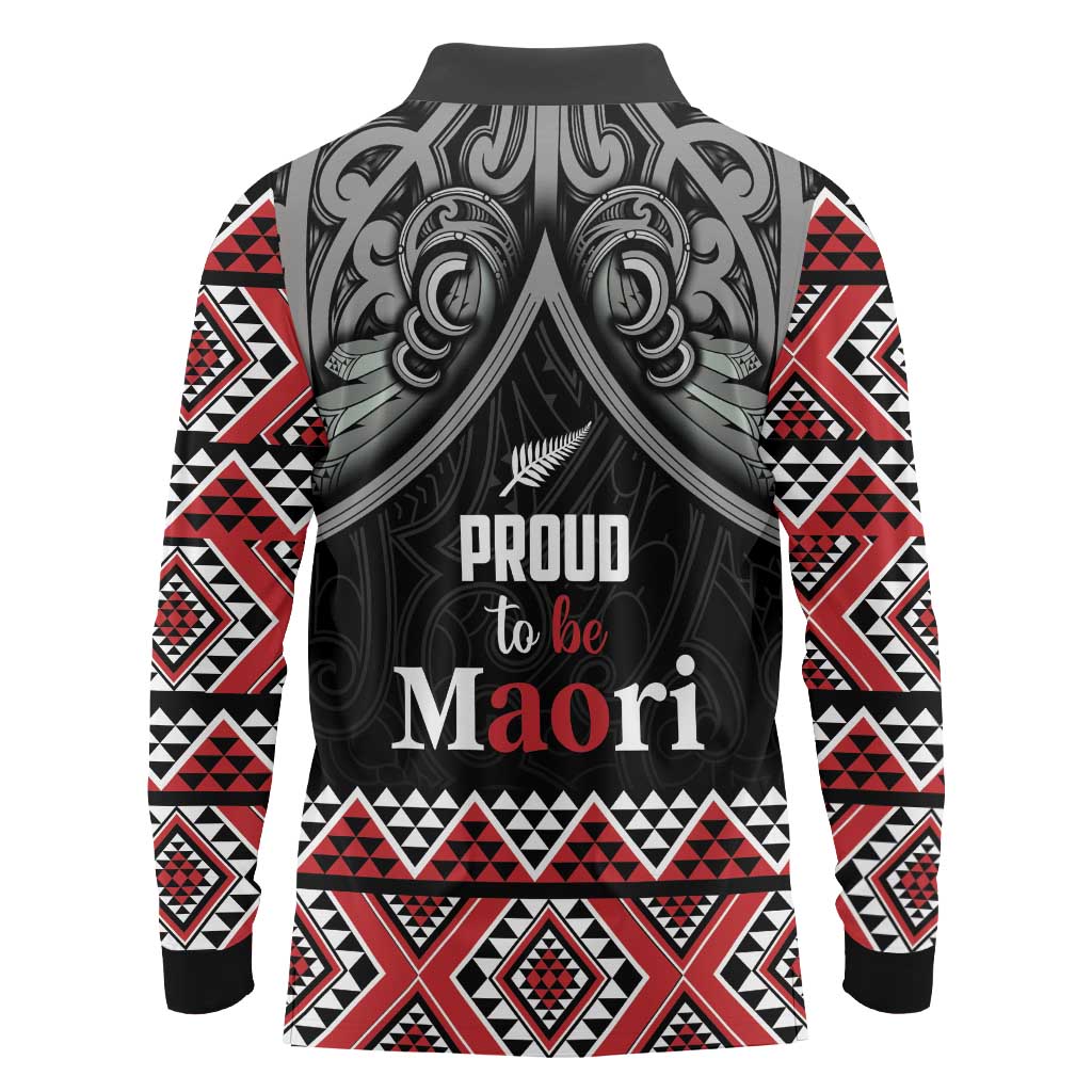 Aotearoa Toitu Te Tiriti Waitangi Long Sleeve Polo Shirt Proud To Be Maori