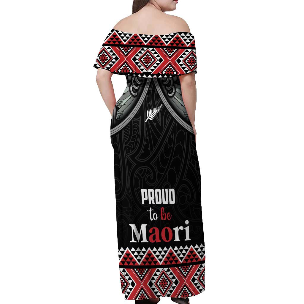 Aotearoa Toitu Te Tiriti Waitangi Off Shoulder Maxi Dress Proud To Be Maori